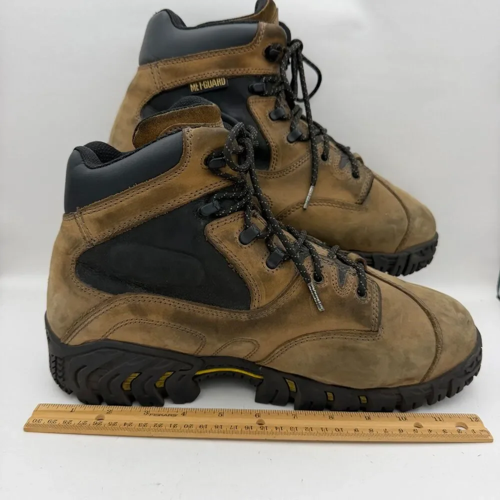 Michelin XPX763 Steel Toe Internal Metguard Work Boots Mens US 13W Brown ASTM F2